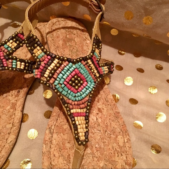 Beaded Sandals by Sugar - EUC - Picture 2 of 3